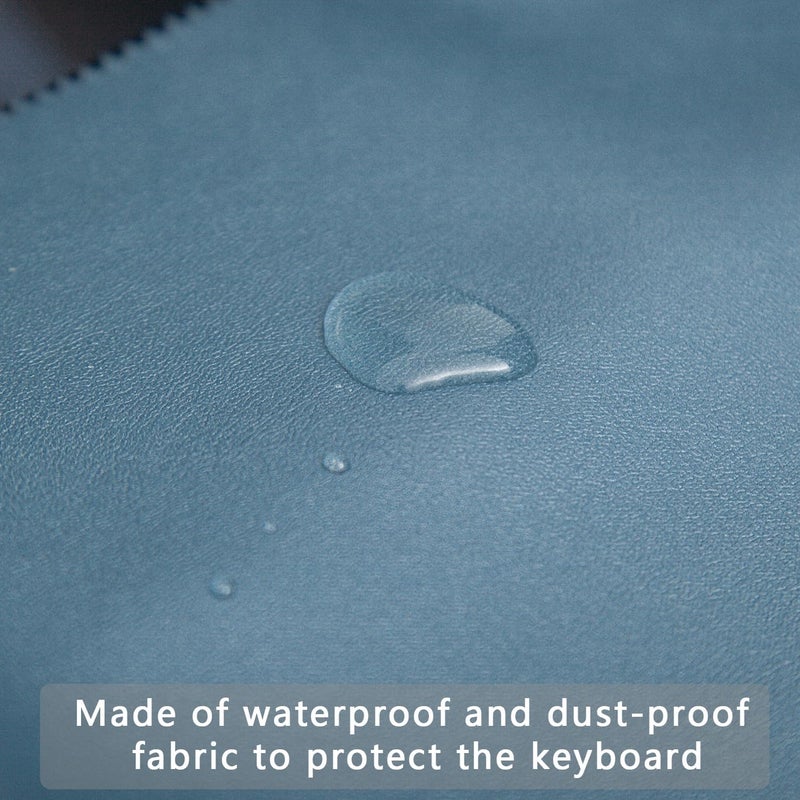 mooson Keyboard Piano Cover, Digital Piano Dust Cover, Light Luxury Soft and Premium Surface, Thickening Electronic Organ Covering Keyboard Update Encasement (Blue) - Image 4